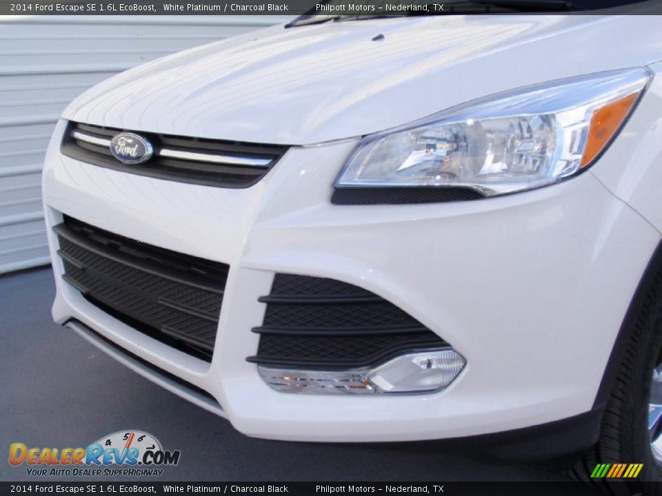 2014 Ford Escape SE 1.6L EcoBoost White Platinum / Charcoal Black Photo #11