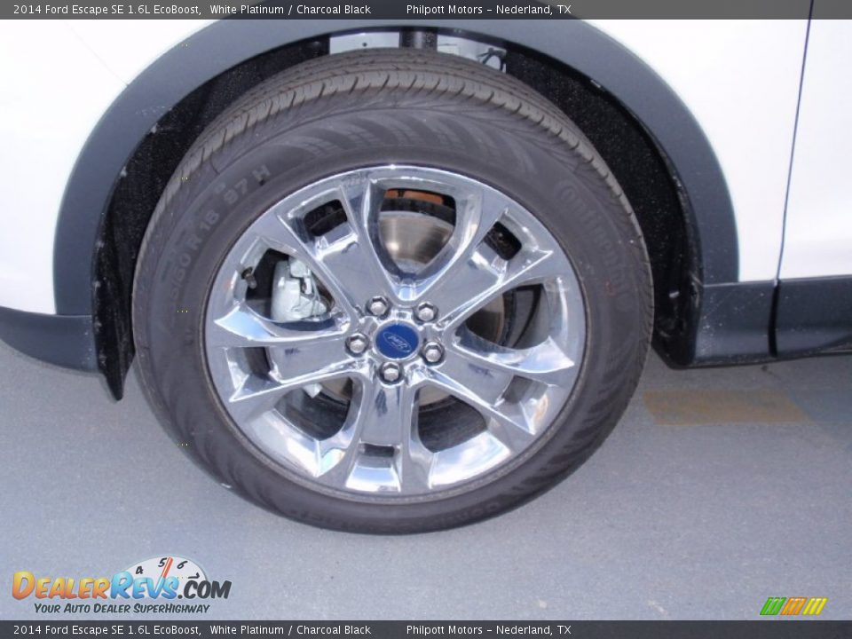 2014 Ford Escape SE 1.6L EcoBoost White Platinum / Charcoal Black Photo #12