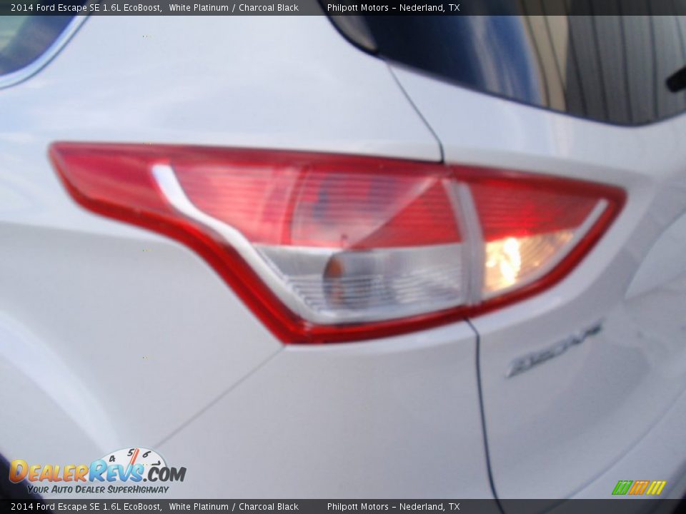 2014 Ford Escape SE 1.6L EcoBoost White Platinum / Charcoal Black Photo #13