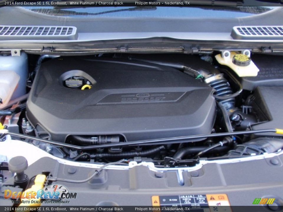 2014 Ford Escape SE 1.6L EcoBoost White Platinum / Charcoal Black Photo #17