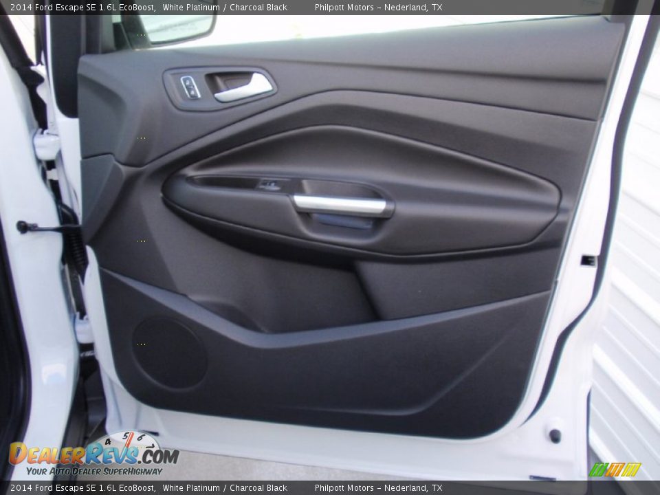 2014 Ford Escape SE 1.6L EcoBoost White Platinum / Charcoal Black Photo #18