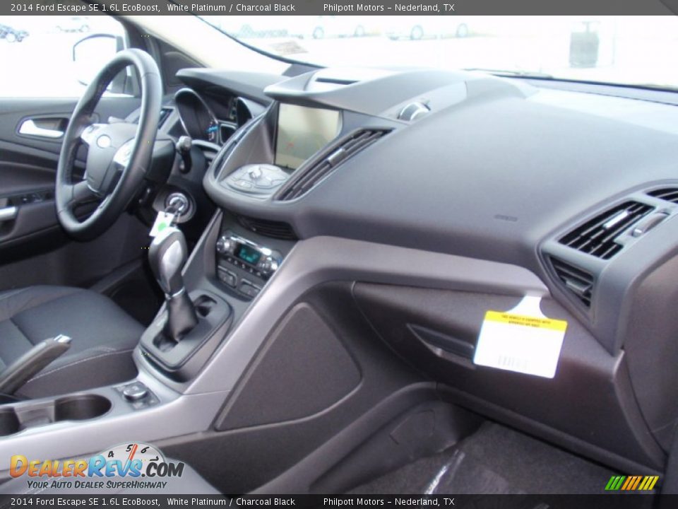 2014 Ford Escape SE 1.6L EcoBoost White Platinum / Charcoal Black Photo #19