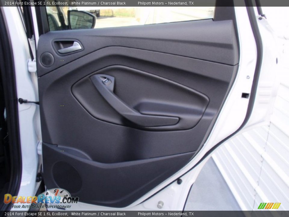 2014 Ford Escape SE 1.6L EcoBoost White Platinum / Charcoal Black Photo #21