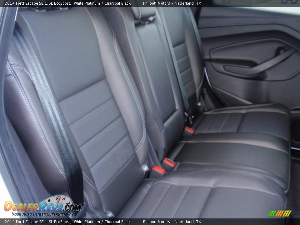 2014 Ford Escape SE 1.6L EcoBoost White Platinum / Charcoal Black Photo #22