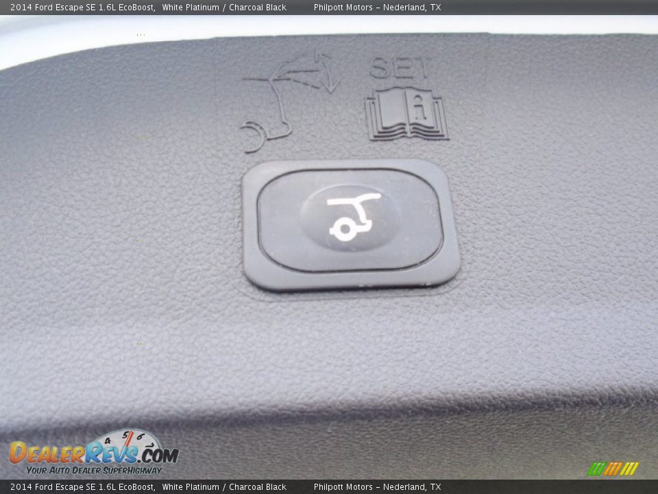 2014 Ford Escape SE 1.6L EcoBoost White Platinum / Charcoal Black Photo #25