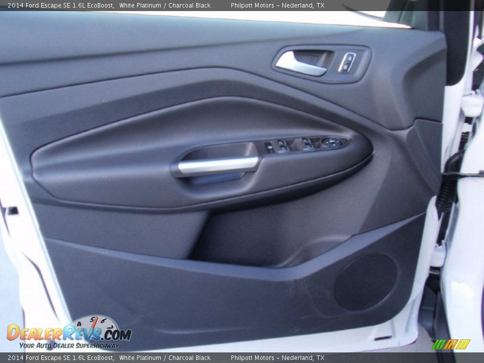 2014 Ford Escape SE 1.6L EcoBoost White Platinum / Charcoal Black Photo #26
