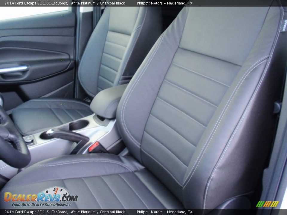 2014 Ford Escape SE 1.6L EcoBoost White Platinum / Charcoal Black Photo #30
