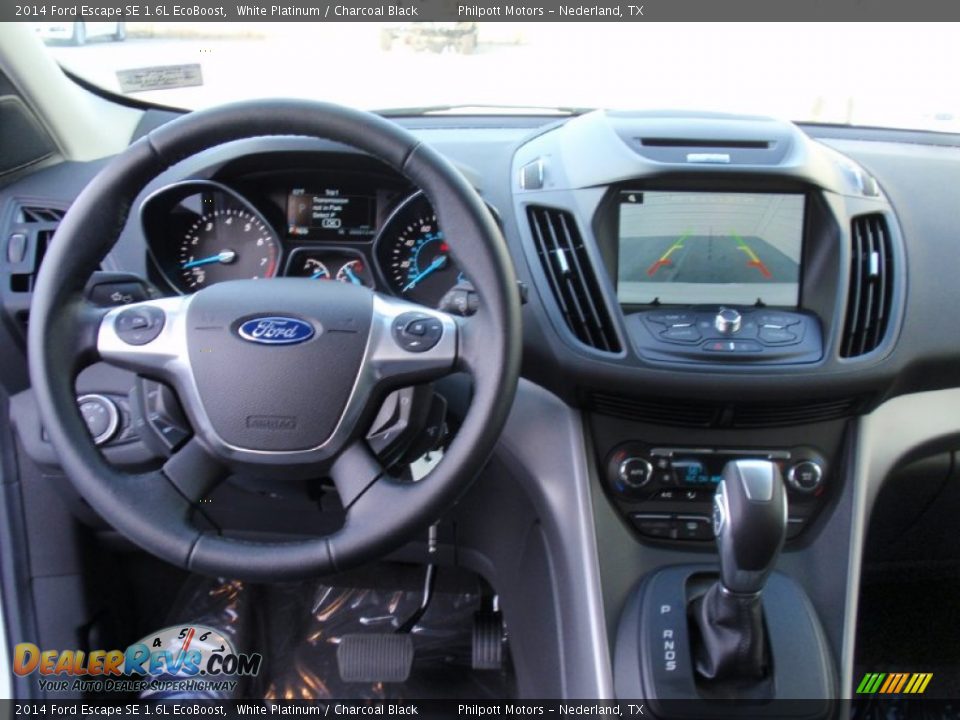2014 Ford Escape SE 1.6L EcoBoost White Platinum / Charcoal Black Photo #32