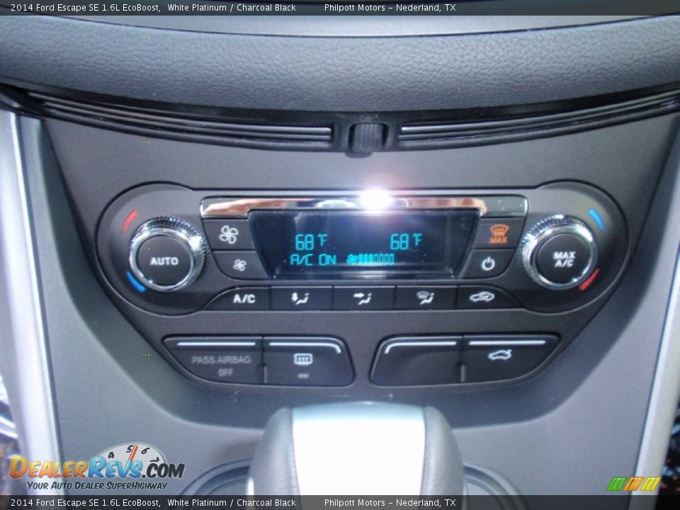 2014 Ford Escape SE 1.6L EcoBoost White Platinum / Charcoal Black Photo #34