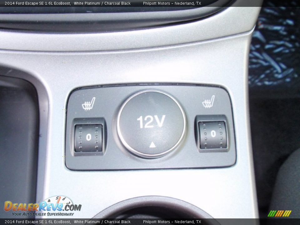 2014 Ford Escape SE 1.6L EcoBoost White Platinum / Charcoal Black Photo #35