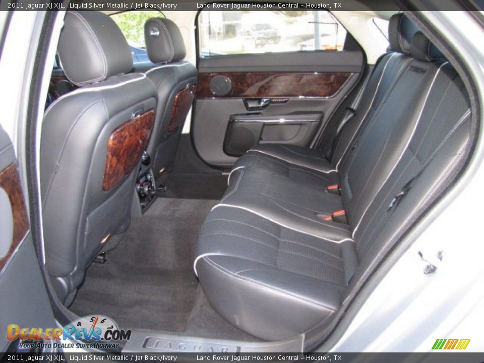 2011 Jaguar XJ XJL Liquid Silver Metallic / Jet Black/Ivory Photo #4
