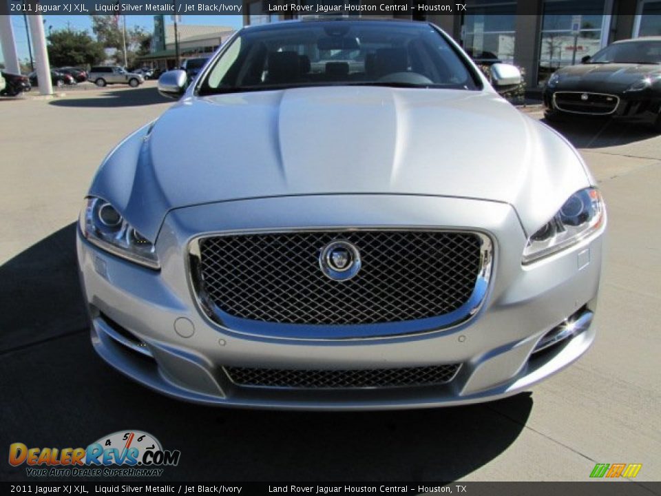 2011 Jaguar XJ XJL Liquid Silver Metallic / Jet Black/Ivory Photo #6