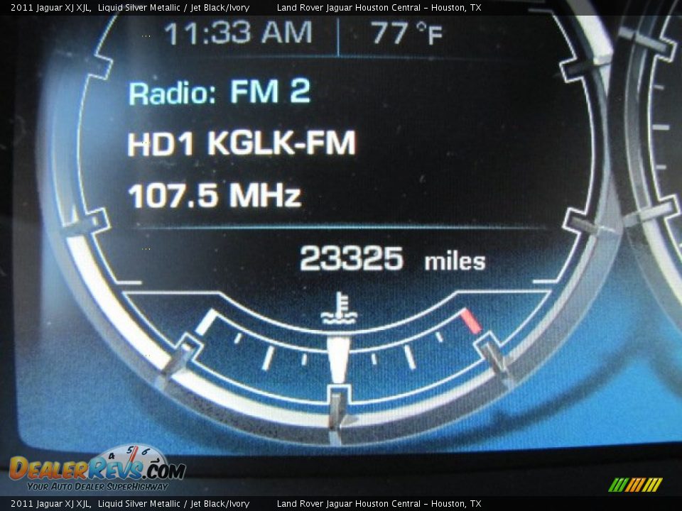 2011 Jaguar XJ XJL Liquid Silver Metallic / Jet Black/Ivory Photo #16