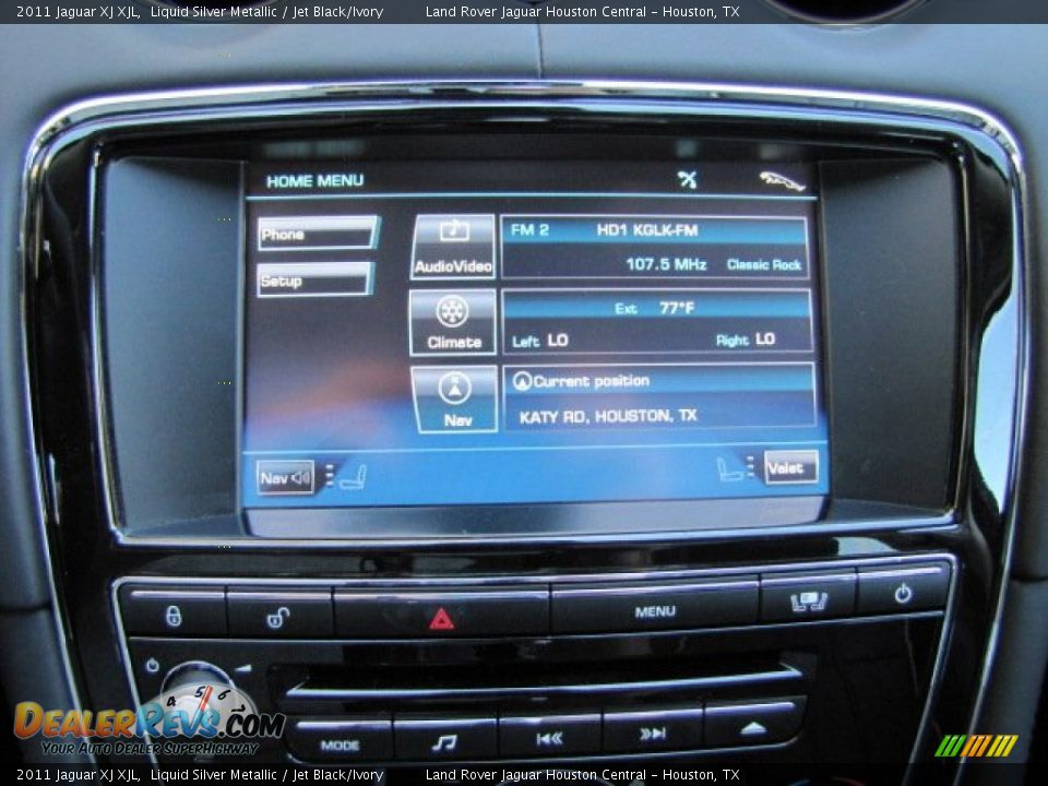2011 Jaguar XJ XJL Liquid Silver Metallic / Jet Black/Ivory Photo #18