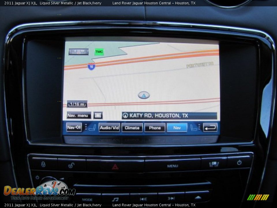 2011 Jaguar XJ XJL Liquid Silver Metallic / Jet Black/Ivory Photo #20