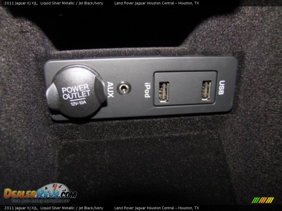 2011 Jaguar XJ XJL Liquid Silver Metallic / Jet Black/Ivory Photo #22