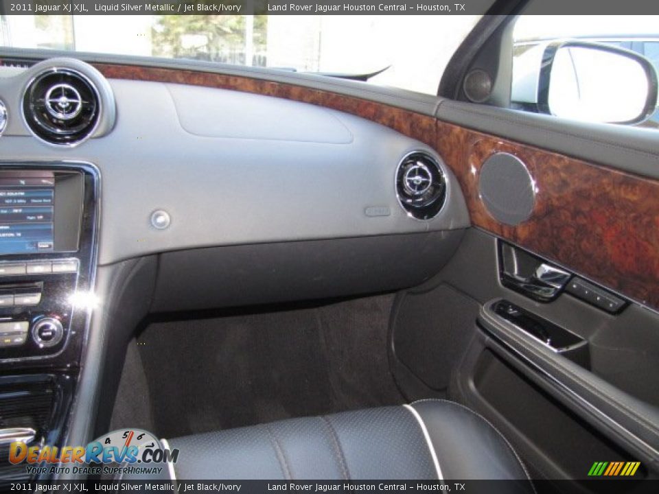 2011 Jaguar XJ XJL Liquid Silver Metallic / Jet Black/Ivory Photo #23