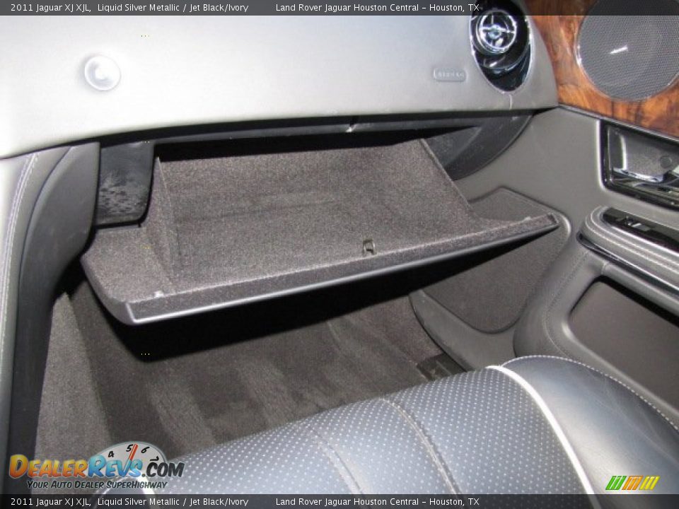 2011 Jaguar XJ XJL Liquid Silver Metallic / Jet Black/Ivory Photo #24