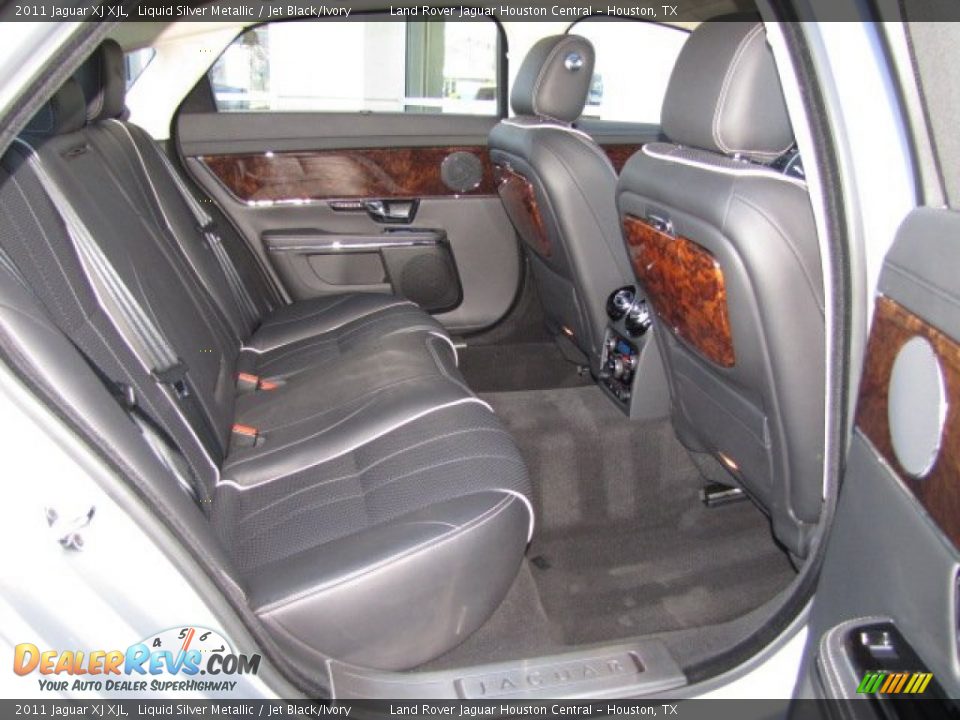 2011 Jaguar XJ XJL Liquid Silver Metallic / Jet Black/Ivory Photo #29