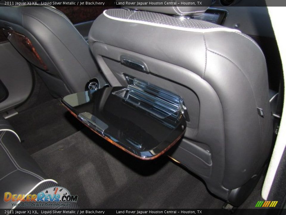 2011 Jaguar XJ XJL Liquid Silver Metallic / Jet Black/Ivory Photo #31