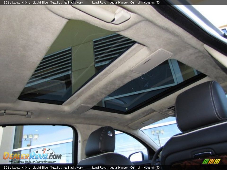 2011 Jaguar XJ XJL Liquid Silver Metallic / Jet Black/Ivory Photo #32