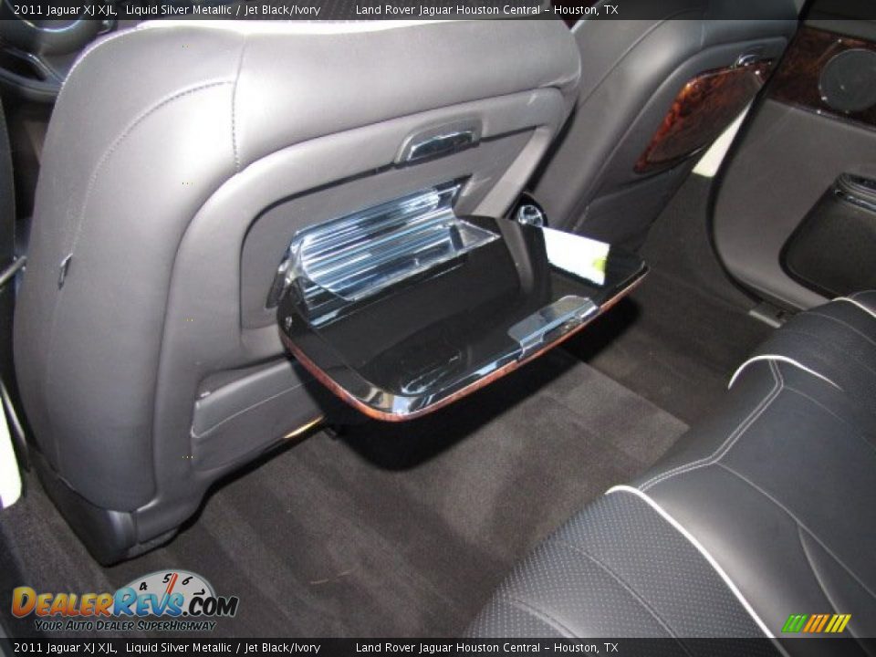2011 Jaguar XJ XJL Liquid Silver Metallic / Jet Black/Ivory Photo #35