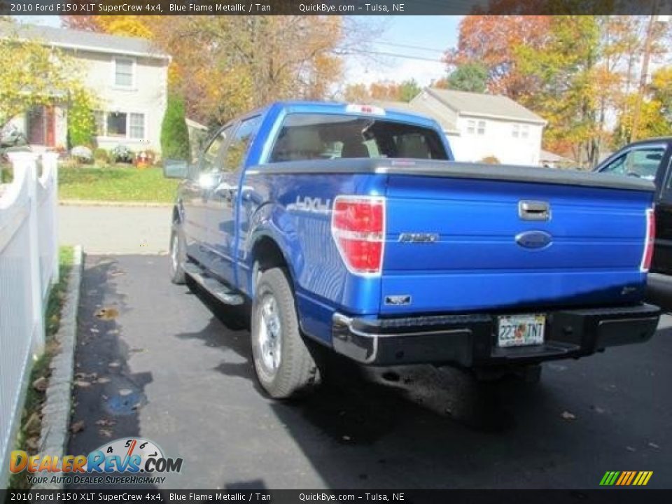 2010 Ford F150 XLT SuperCrew 4x4 Blue Flame Metallic / Tan Photo #5