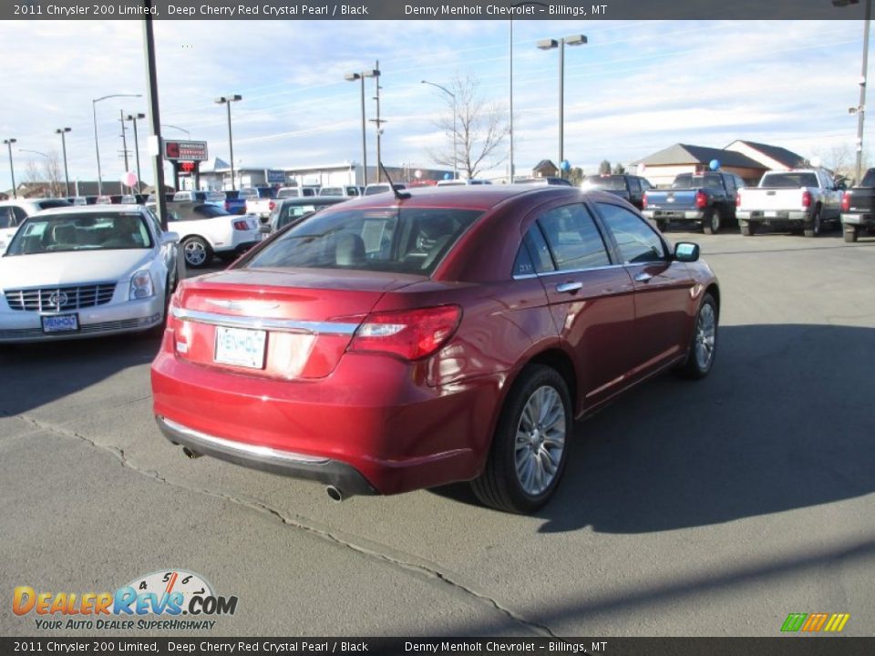 2011 Chrysler 200 Limited Deep Cherry Red Crystal Pearl / Black Photo #4
