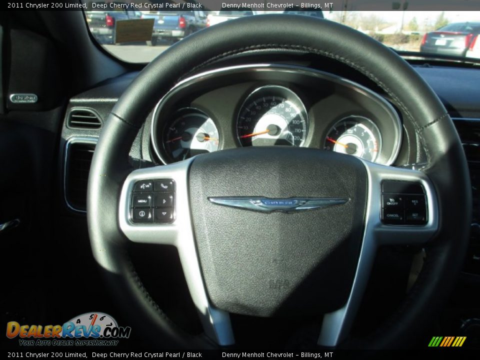 2011 Chrysler 200 Limited Deep Cherry Red Crystal Pearl / Black Photo #8