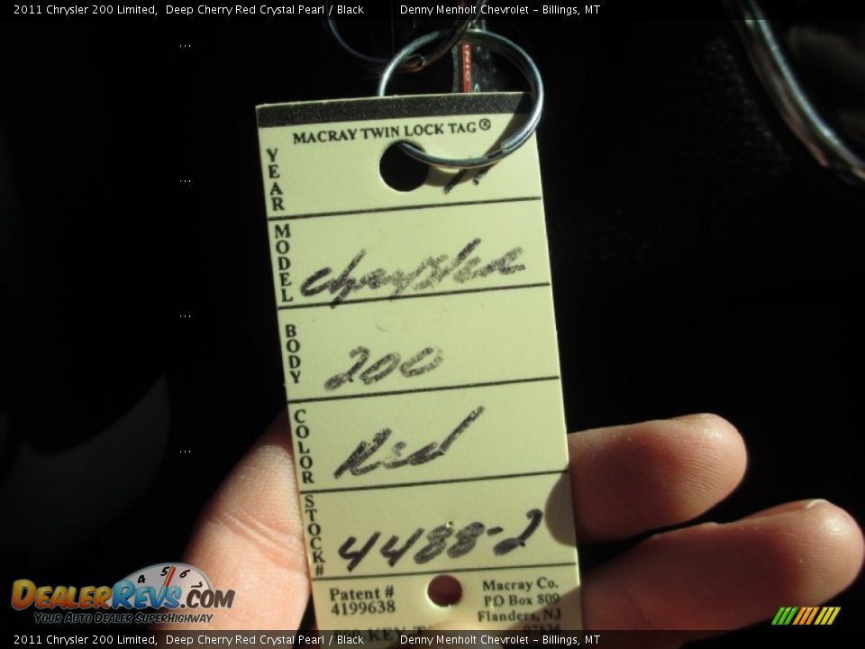 2011 Chrysler 200 Limited Deep Cherry Red Crystal Pearl / Black Photo #10