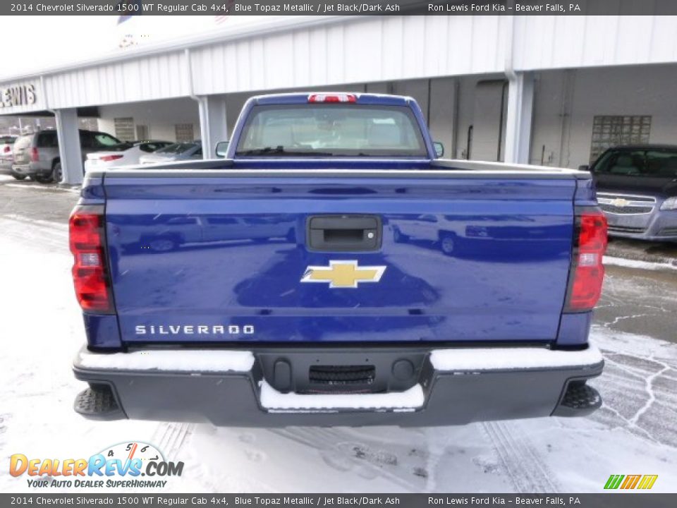 2014 Chevrolet Silverado 1500 WT Regular Cab 4x4 Blue Topaz Metallic / Jet Black/Dark Ash Photo #7
