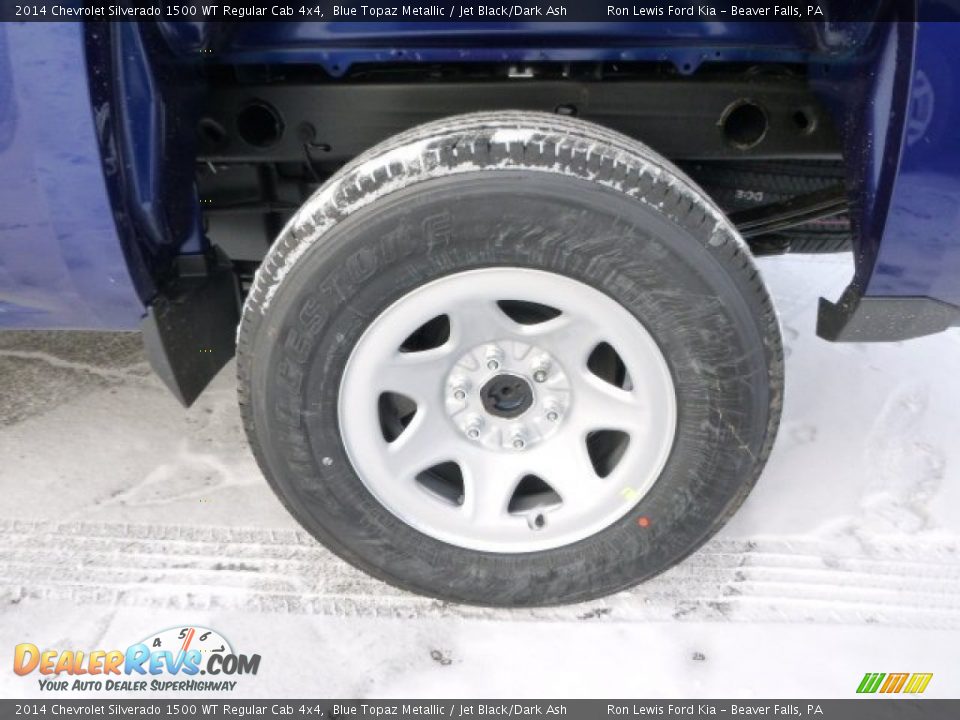 2014 Chevrolet Silverado 1500 WT Regular Cab 4x4 Blue Topaz Metallic / Jet Black/Dark Ash Photo #9