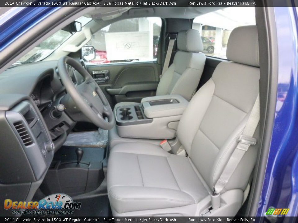 2014 Chevrolet Silverado 1500 WT Regular Cab 4x4 Blue Topaz Metallic / Jet Black/Dark Ash Photo #10