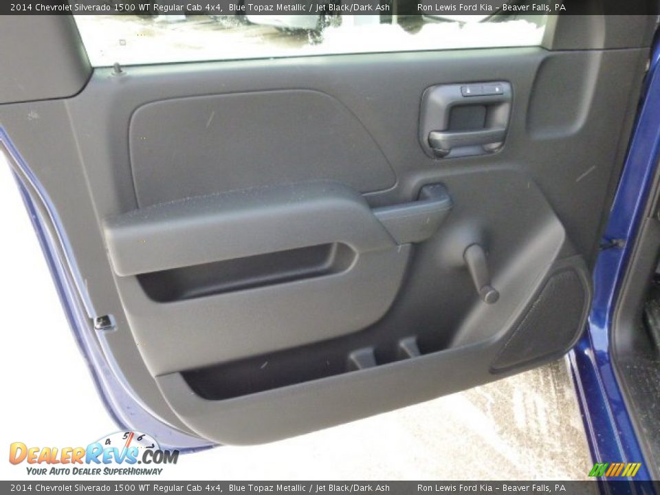 2014 Chevrolet Silverado 1500 WT Regular Cab 4x4 Blue Topaz Metallic / Jet Black/Dark Ash Photo #11