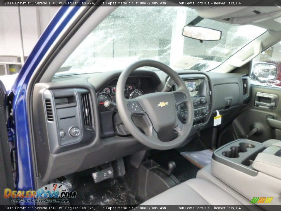 2014 Chevrolet Silverado 1500 WT Regular Cab 4x4 Blue Topaz Metallic / Jet Black/Dark Ash Photo #12