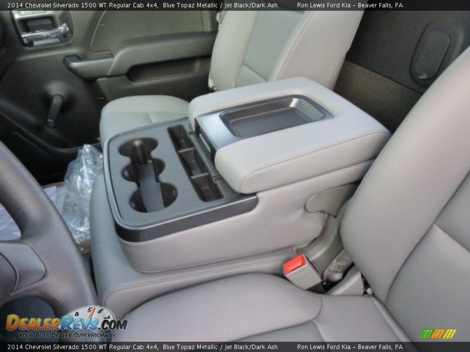 2014 Chevrolet Silverado 1500 WT Regular Cab 4x4 Blue Topaz Metallic / Jet Black/Dark Ash Photo #13