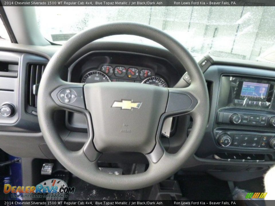 2014 Chevrolet Silverado 1500 WT Regular Cab 4x4 Blue Topaz Metallic / Jet Black/Dark Ash Photo #16