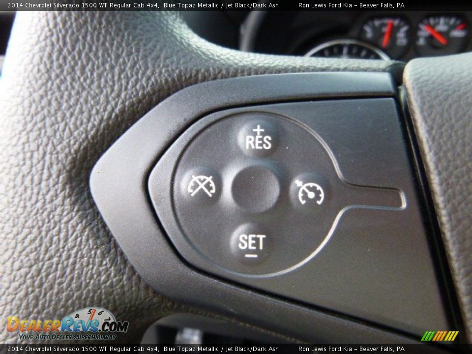 2014 Chevrolet Silverado 1500 WT Regular Cab 4x4 Blue Topaz Metallic / Jet Black/Dark Ash Photo #17