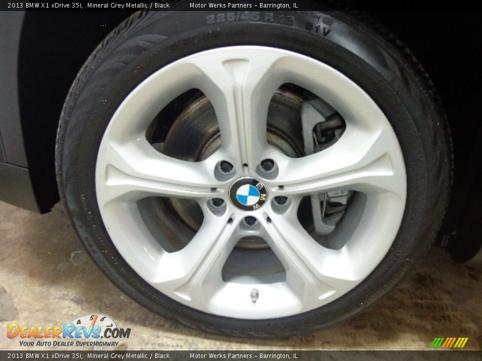 2013 BMW X1 xDrive 35i Mineral Grey Metallic / Black Photo #13