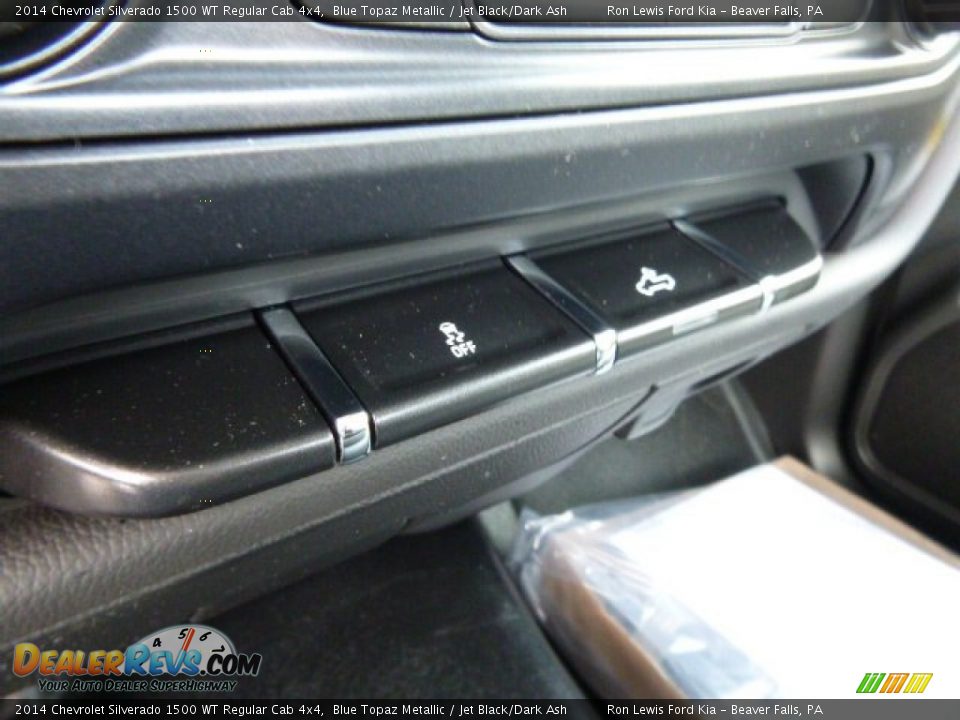 2014 Chevrolet Silverado 1500 WT Regular Cab 4x4 Blue Topaz Metallic / Jet Black/Dark Ash Photo #19