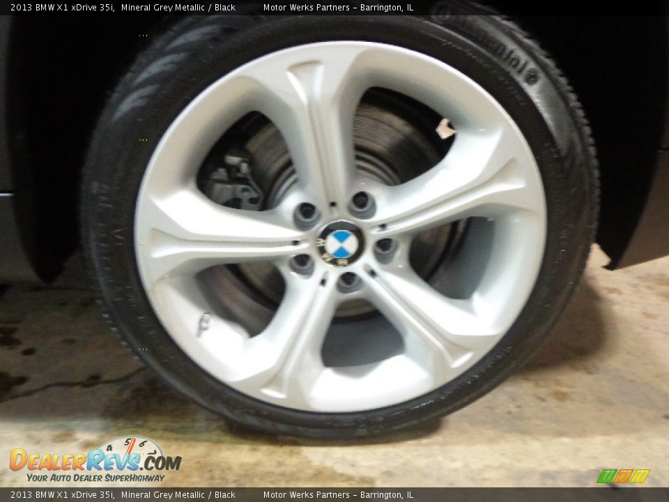 2013 BMW X1 xDrive 35i Mineral Grey Metallic / Black Photo #14