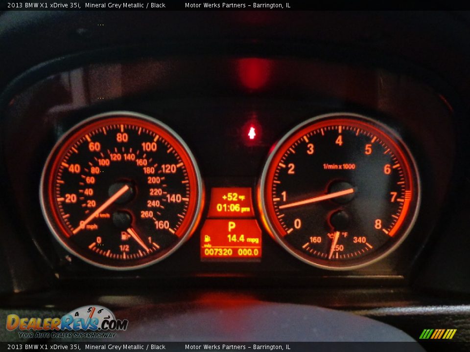 2013 BMW X1 xDrive 35i Mineral Grey Metallic / Black Photo #24