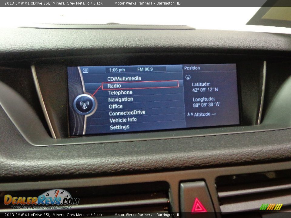 2013 BMW X1 xDrive 35i Mineral Grey Metallic / Black Photo #26