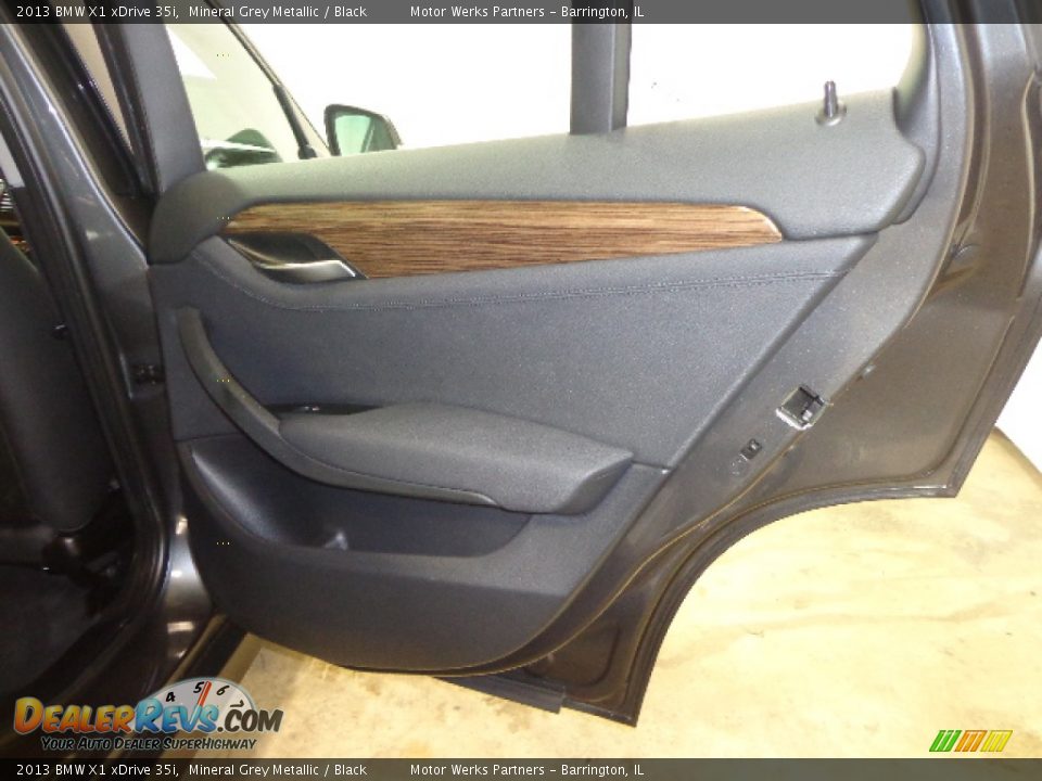 2013 BMW X1 xDrive 35i Mineral Grey Metallic / Black Photo #31