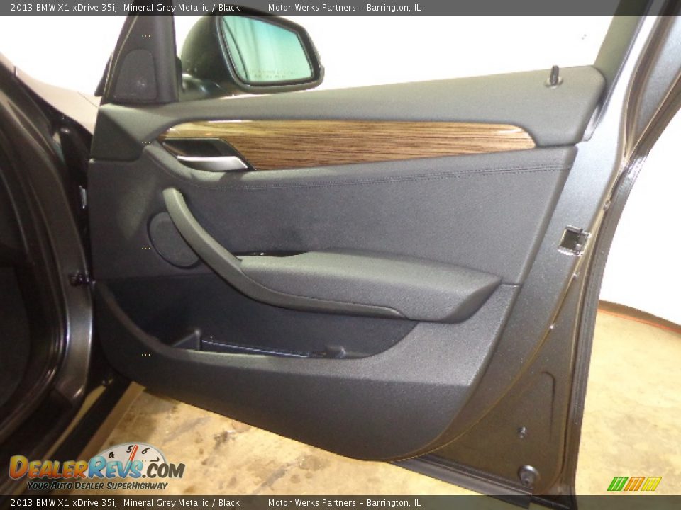 2013 BMW X1 xDrive 35i Mineral Grey Metallic / Black Photo #34
