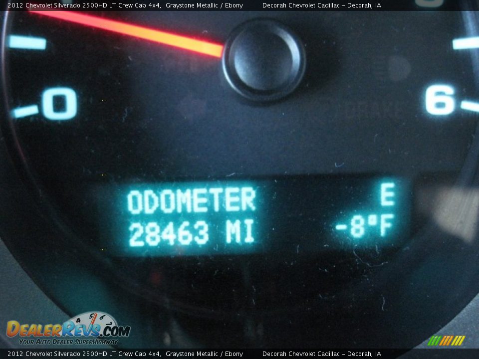 2012 Chevrolet Silverado 2500HD LT Crew Cab 4x4 Graystone Metallic / Ebony Photo #20