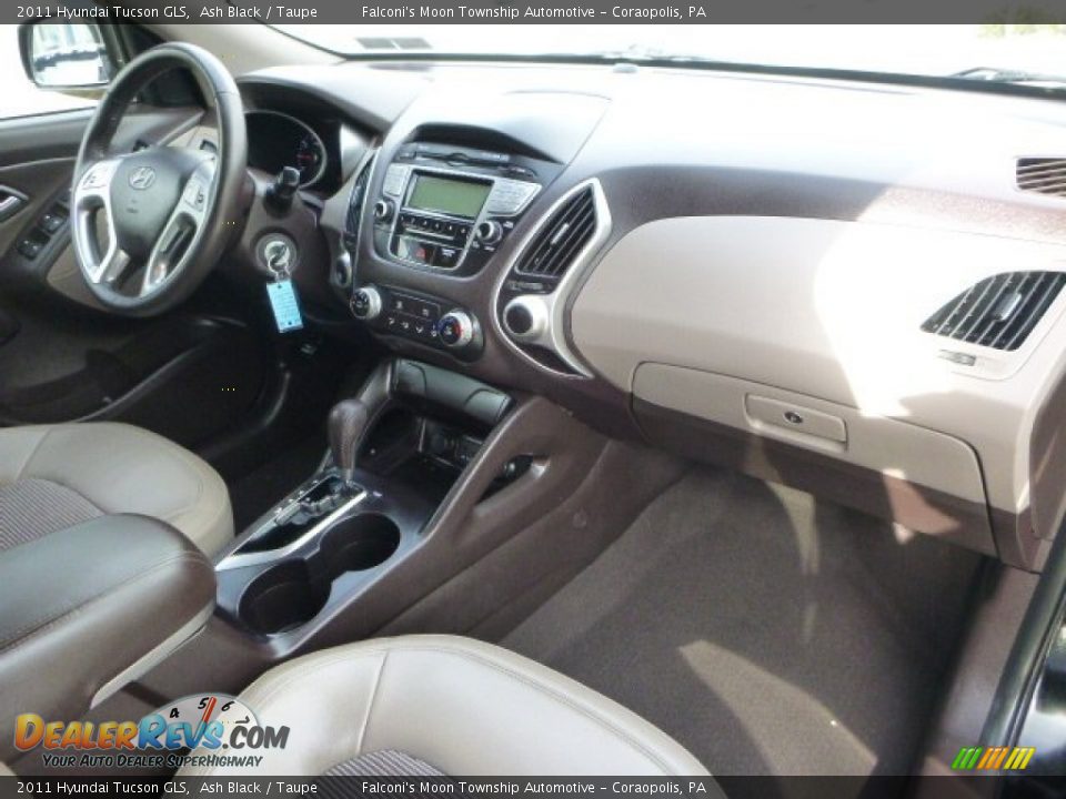 2011 Hyundai Tucson GLS Ash Black / Taupe Photo #11
