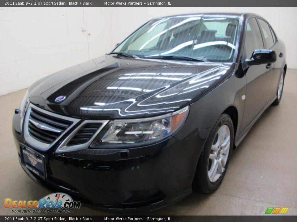 2011 Saab 9-3 2.0T Sport Sedan Black / Black Photo #3