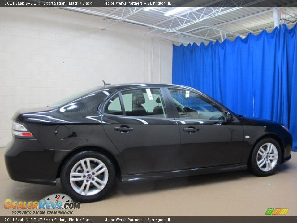 2011 Saab 9-3 2.0T Sport Sedan Black / Black Photo #4