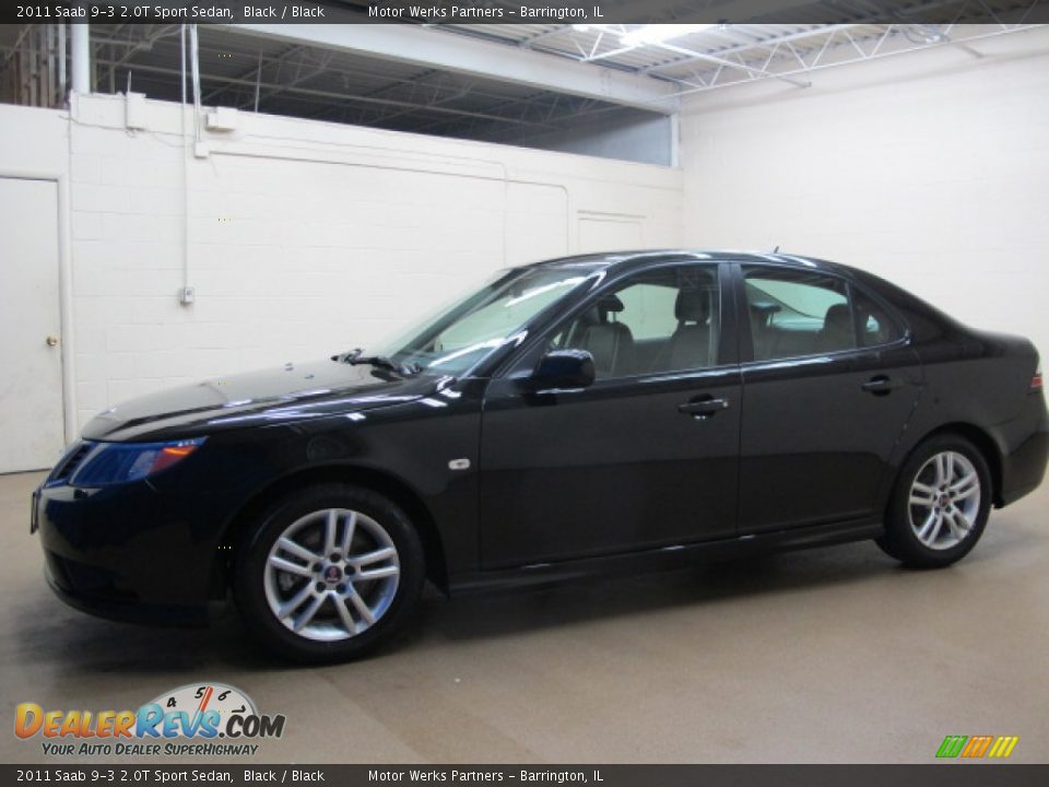 2011 Saab 9-3 2.0T Sport Sedan Black / Black Photo #5